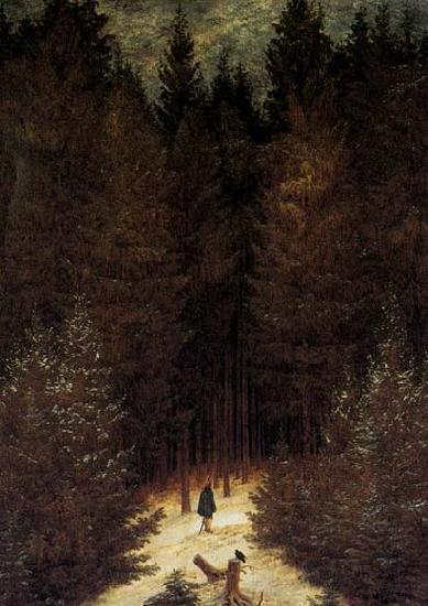 Caspar David Friedrich The Chasseur in the Forest France oil painting art